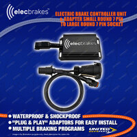 Elecbrakes Electric Brake Controller + Adaptor Bundle A7SR-7LR socket