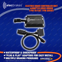 Elecbrakes Electric Brake Controller + Adaptor Bundle A7LR-7 Socket