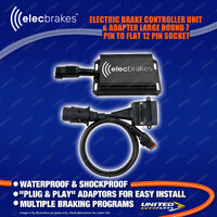Elecbrakes Electric Brake Controller + Adaptor Bundle A7LR-12 socket