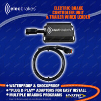 Elecbrakes Electric Brake Controller + Trailer Wired Leader Bundle