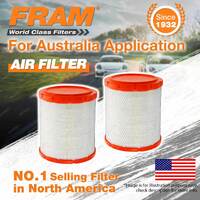 2 x Fram Air Filter for Isuzu Elf 250 350 450 150 4Cyl 4.8L 4.3L 5.2L 4.6L 3L TD