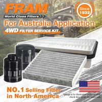 Fram 4WD Filter Service Kit for Toyota Landcruiser Prado KDJ 150 155R Ref RSK16C