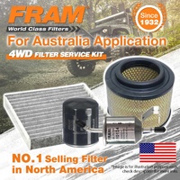 Fram 4WD Filter Service Kit for Toyota Hilux TGN16R 2TRFE Refer RSK36C