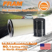 Fram Oil Air Filter Kit for Mazda B2500 Bravo UFY0W 4cyl 2.5L Turbo Diesel 00-06