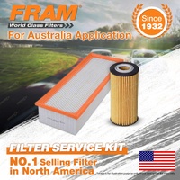 Fram Oil Air Filter Kit for Volkswagen Jetta 1B 155TSi 4cyl 2L Petrol 02/2015-On