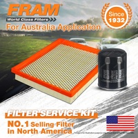 Fram Oil Air Filter Kit for Mazda B2600 Bravo UFY06 UNY06 4cyl 2.6L Mpv LV V6 3L