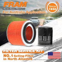 Fram Oil Air Filter Kit for Nissan Patrol GU 6cyl 2.8L RD28QT 01/1998-2000