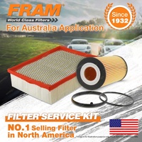 Fram Oil Air Filter Kit for Audi A4 B7 2.0 TFSI 4cyl 2L Petrol BGB BUL 2005-2008