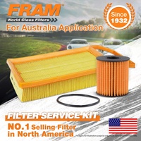 Fram Oil Air Filter Kit for Citroen C5 2.0i 4cyl 2L Petrol EW10A 06/2005-07/2010