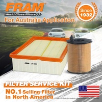 Fram Oil Air Filter Service Kit for Ford Fiesta WS WT 4cyl 1.6L Turbo Diesel HHJ