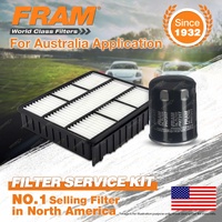 Fram Oil Air Filter Kit for Mitsubishi Magna TE TF 4cyl 2.4L Petrol 4G64-S4