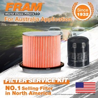 Fram Oil Air Filter Kit for Mitsubishi Lancer CB 4cyl 1.5L 1.6L Petrol 4G15 4G61
