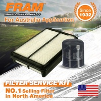 Fram Oil Air Filter Kit for Toyota Previa Tarago TCR10 11 20 21 2TZ-FE 4cyl 2.4L