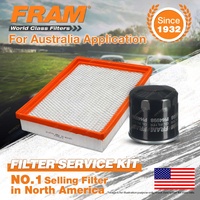 Fram Oil Air Filter for Nissan Navara NP300 4cyl 2.5L Petrol QR25DE 04/2015-On