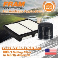 Fram Oil Air Filter Kit for Daewoo Matiz KL M100 M150 3cyl 0.8L Petrol F8CV