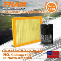 Fram Oil Air Filter Kit for Jeep Cherokee KJ 4cyl 2.5L 2.8L Turbo Diesel 3W 2W