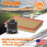 Fram Oil Air Filter Kit for Volkswagen Polo 9N 4cyl 1.4L Petrol BBY BBZ BKY