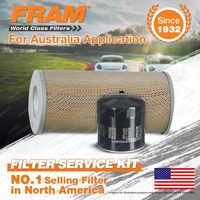 Fram Oil Air Filter Kit for Toyota Hiace RZH103 SWB RZH113 RZH125 LWB 4cyl 2.4L