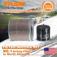 Fram Oil Air Filter Service Kit for Toyota Dyna 200 YU62 4cyl 2.2L Petrol 4YC 4Y