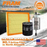 Fram Oil Air Fuel Filter Service Kit for Holden Astra TS II 2001-2004