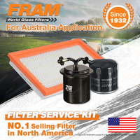 Fram Oil Air Fuel Filter Service Kit for Subaru Forester SG9 Impreza WRX 168kW