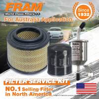 Fram Oil Air Fuel Filter Service Kit for Toyota Hilux TGN16R 04/2005-On