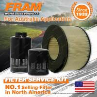 Fram Oil Air Fuel Filter Service Kit for Toyota Landcruiser HDJ80R 01/1991-1998