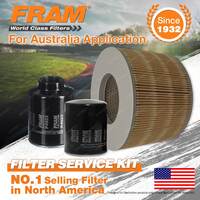 Fram Oil Air Fuel Filter Service Kit for Toyota Landcruiser HZJ105R Prado KZJ95R