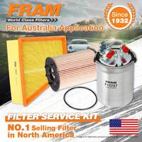 Fram Oil Air Fuel Filter Service Kit for Volkswagen Polo 9N 12/2005-04/2010