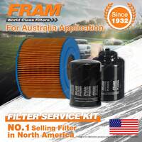 Fram Oil Air Fuel Filter Service Kit for Daihatsu Delta V54 V57 V58 1984-2003