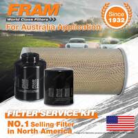 Fram Oil Air Fuel Filter Service Kit for Toyota Hiace LH162 SWB LH172 LH184 LWB