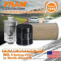 Fram Oil Air Fuel Filter Service Kit for Toyota Hiace RZH103 113 125 SWB LWB Sbv