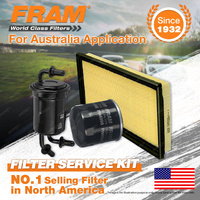 Fram Oil Air Fuel Filter Service Kit for Kia Carens Mentor Shuma Spectra