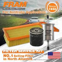 Fram Oil Air Fuel Filter Service Kit for Peugeot 407 ST SV 2004-2009