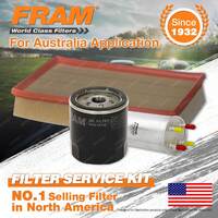 Fram Oil Air Fuel Filter Service Kit for Volkswagen Multivan Transporter T5 400