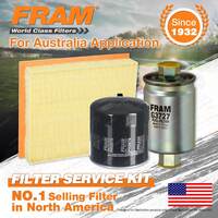 Fram Oil Air Fuel Filter Service Kit for Landrover Range Rover 05/1995-07/2002