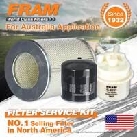 Fram Oil Air Fuel Filter Service Kit for Toyota Stout RK110 RK111 1979-1986