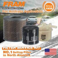 Fram Oil Air Fuel Filter Service Kit for Toyota Dyna YU62R 200 YU62