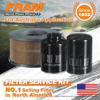 Fram Oil Air Fuel Filter Service Kit for Toyota Hilux LN147 LN172 5L