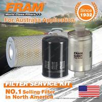 Fram Oil Air Fuel Filter Service Kit for Ford Falcon Outback Ute Van XG