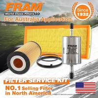 Fram Oil Air Fuel Filter Service Kit for Audi A3 8P 2.0 FSI BMB 07/2004-09/2005