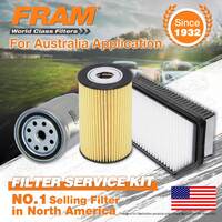 Fram Oil Air Fuel Filter Service Kit for Hyundai Accent RB 01/2012-On