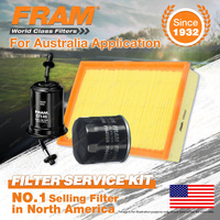 Fram Oil Air Fuel Filter Service Kit for Mazda E1800 FWD 02/2003-2006