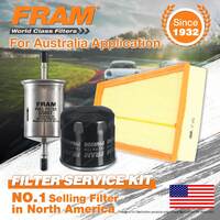 Fram Oil Air Fuel Filter Service Kit for Renault Megane X32 III 07/2012-On