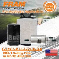 Fram Oil Air Fuel Filter Service Kit for Volkswagen Caddy 2K 06/2006-12/2010