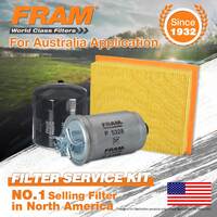 Fram Oil Air Fuel Filter Service Kit for Volkswagen Golf Mk III 10/1995-1998