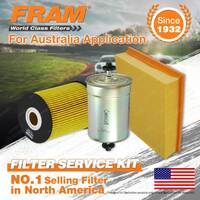 Fram Oil Air Fuel Filter Service Kit for Volkswagen Passat 3B 11/2002-2006
