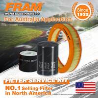 Fram Oil Air Fuel Filter Service Kit for Volkswagen Passat B1 01/1978-12/1993