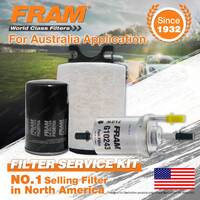 Fram Oil Air Fuel Filter Service Kit for Volkswagen Golf Mk V FSI 4cyl 1.6L 2L