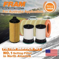 Fram Oil Air Fuel Filter Service Kit for Holden Trailblazer RG Colorado Z71 RG